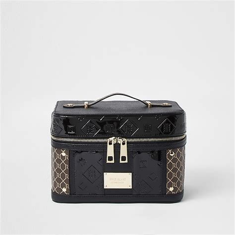 river island patent vanity case.